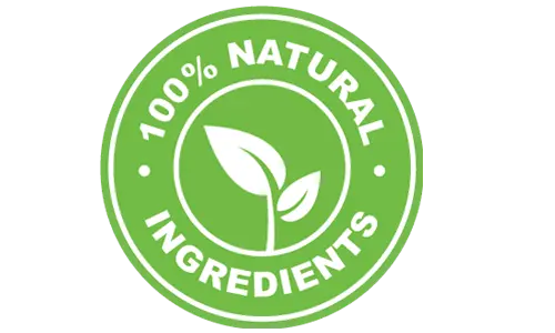 Natural Product logo indicating that the product is made with all-natural ingredients, emphasizing purity and health benefits.